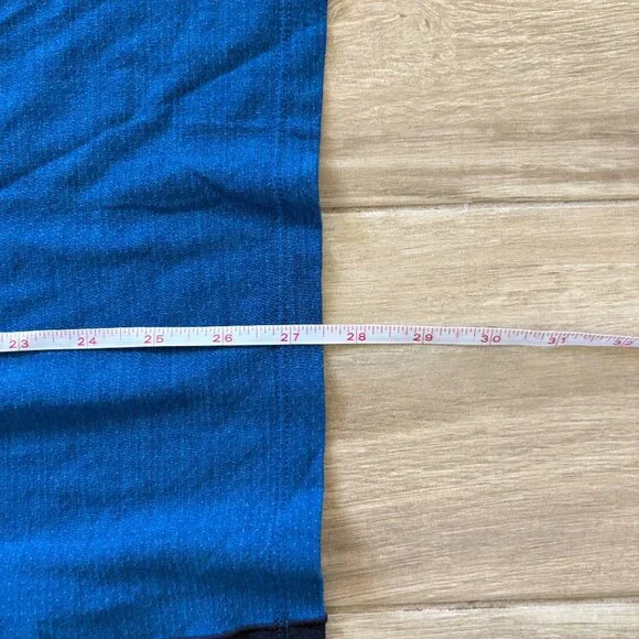 Smartwool Merino Sport 150 Long Sleeve 1/4 Zip Men's Large Blue Outdoor Gorpcore - Picture 9 of 10